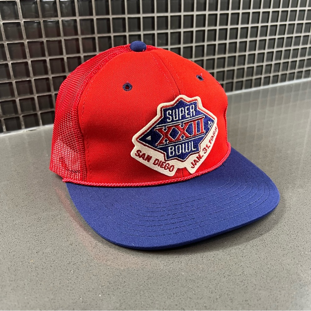 NFL 1988 Superbowl Red Mesh Cap